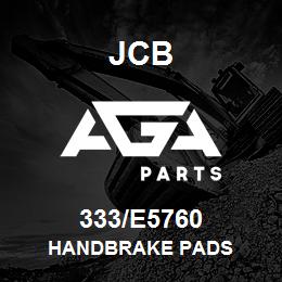 333/E5760 JCB HANDBRAKE PADS | AGA Parts