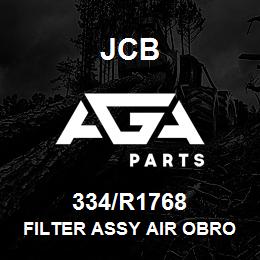334/R1768 JCB FILTER ASSY AIR OBROUND 334/R1768-JCB01 | AGA Parts