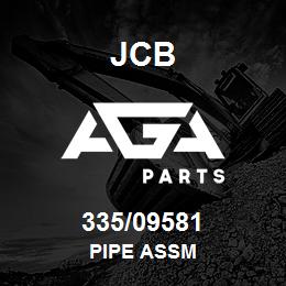 335/09581 JCB PIPE ASSM | AGA Parts