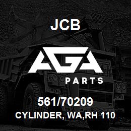 561/70209 JCB Cylinder, WA,RH 110 X 753 | AGA Parts