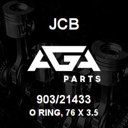 903/21433 JCB O Ring, 76 x 3.5 | AGA Parts