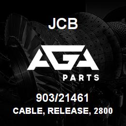 903/21461 JCB Cable, release, 2800mm | AGA Parts