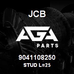 9041108250 JCB STUD L=25 | AGA Parts