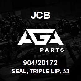 904/20172 JCB Seal, TRIPLE LIP, 53.6 x 80.35 x 12 | AGA Parts