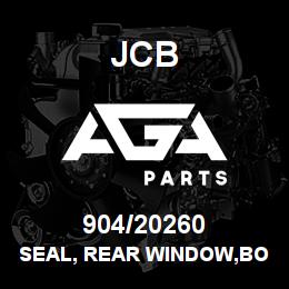 904/20260 JCB Seal, rear window,bottom | AGA Parts