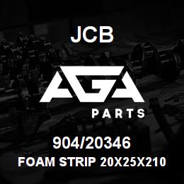 904/20346 JCB FOAM STRIP 20x25x210 | AGA Parts
