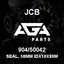 904/50042 JCB Seal, 58mm IDx10x80mm OD | AGA Parts