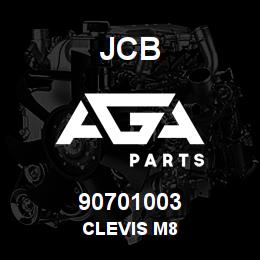 90701003 JCB Clevis M8 | AGA Parts