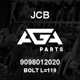 9098012020 JCB BOLT L=119 | AGA Parts