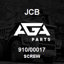 910/00017 JCB SCREW | AGA Parts