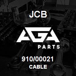 910/00021 JCB CABLE | AGA Parts