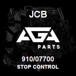 910/07700 JCB STOP CONTROL | AGA Parts