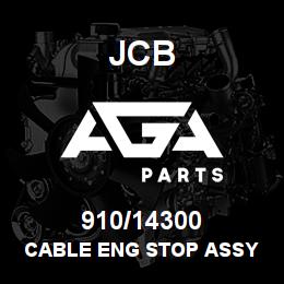 910/14300 JCB CABLE ENG STOP ASSY | AGA Parts