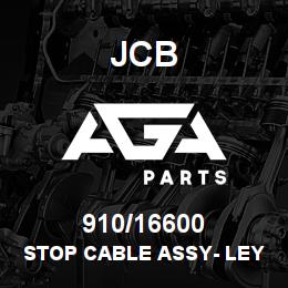 910/16600 JCB STOP CABLE ASSY- LEYLAND | AGA Parts