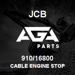 910/16800 JCB CABLE ENGINE STOP | AGA Parts