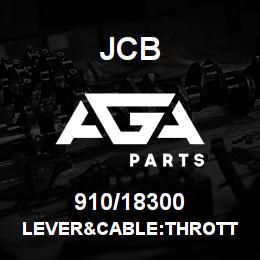 910/18300 JCB LEVER&CABLE:THROTT | AGA Parts