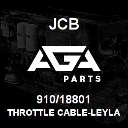 910/18801 JCB THROTTLE CABLE-LEYLAND | AGA Parts