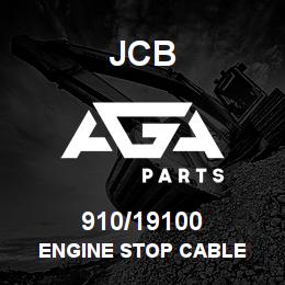 910/19100 JCB ENGINE STOP CABLE | AGA Parts