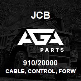 910/20000 JCB Cable, control, Forward/Reverse | AGA Parts