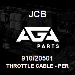 910/20501 JCB THROTTLE CABLE - PERKINS | AGA Parts