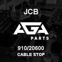 910/20600 JCB CABLE STOP | AGA Parts