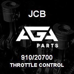 910/20700 JCB THROTTLE CONTROL | AGA Parts