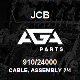 910/24000 JCB Cable, assembly 2/4 WD, selector 1995mm long | AGA Parts