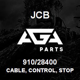 910/28400 JCB Cable, control, Stop | AGA Parts