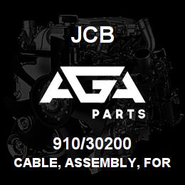 910/30200 JCB Cable, assembly, forward/reverse, 3600mm | AGA Parts