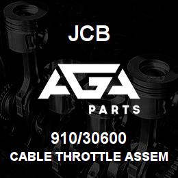 910/30600 JCB Cable throttle assembly | AGA Parts