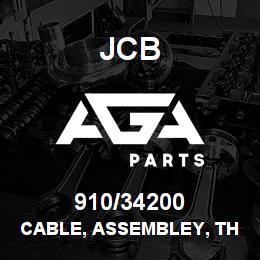 910/34200 JCB Cable, Assembley, Throttle Control | AGA Parts