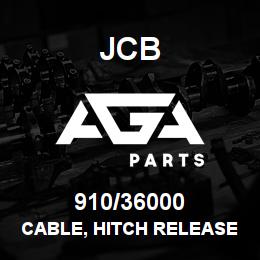 910/36000 JCB Cable, hitch release | AGA Parts
