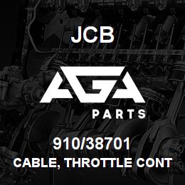 910/38701 JCB Cable, throttle control | AGA Parts