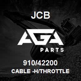 910/42200 JCB CABLE -H/THROTTLE | AGA Parts