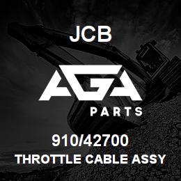910/42700 JCB THROTTLE CABLE ASSY | AGA Parts