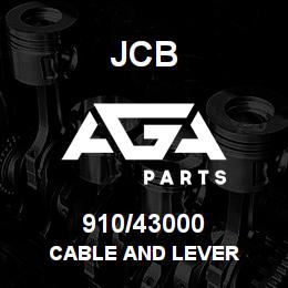 910/43000 JCB CABLE AND LEVER | AGA Parts