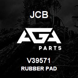 V39571 JCB Rubber Pad | AGA Parts