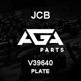 V39640 JCB Plate | AGA Parts
