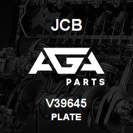 V39645 JCB Plate | AGA Parts