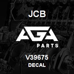 V39675 JCB DECAL | AGA Parts