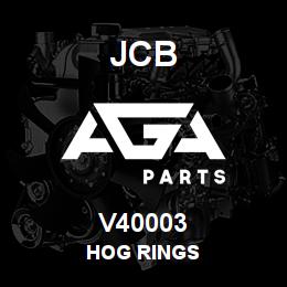 V40003 JCB Hog Rings | AGA Parts