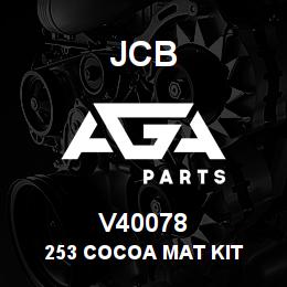 V40078 JCB 253 Cocoa Mat Kit | AGA Parts