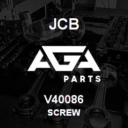 V40086 JCB SCREW | AGA Parts