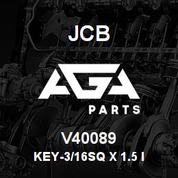 V40089 JCB KEY-3/16SQ X 1.5 I | AGA Parts