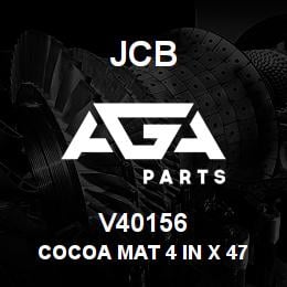 V40156 JCB Cocoa Mat 4 In X 47 In | AGA Parts