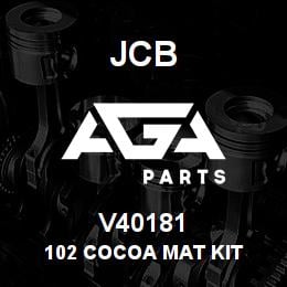V40181 JCB 102 Cocoa Mat Kit | AGA Parts
