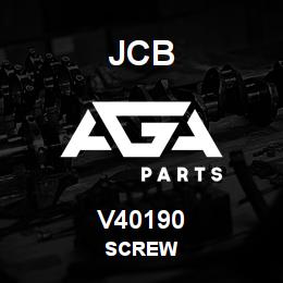 V40190 JCB SCREW | AGA Parts
