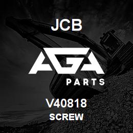 V40818 JCB SCREW | AGA Parts