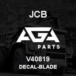 V40819 JCB DECAL-BLADE | AGA Parts