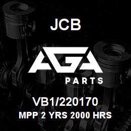 VB1/220170 JCB MPP 2 YRS 2000 HRS | AGA Parts